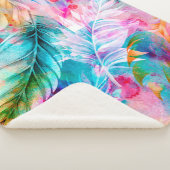 Abstracte achtergrond van waterverf vlekken en vle sherpa deken (3/4)