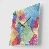 Abstracte achtergrond vierkante klok (Hoek)