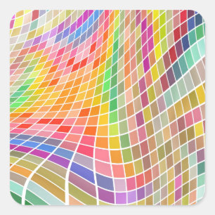 Abstracte achtergrond vierkante sticker