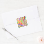 Abstracte achtergrond vierkante sticker (Envelop)