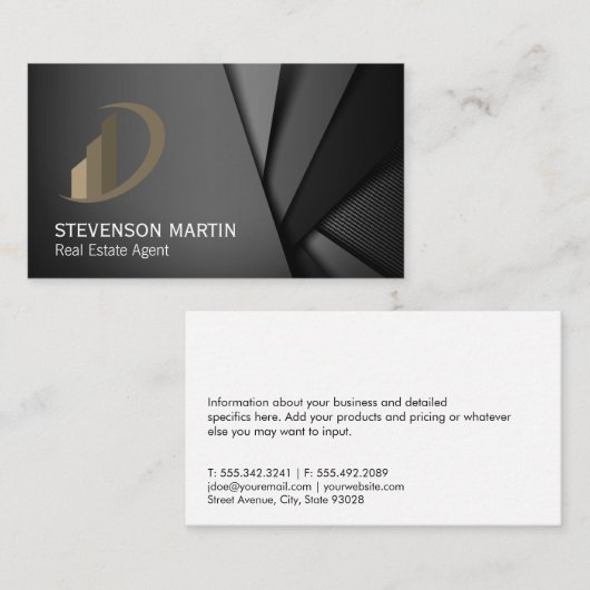 Abstracte achtergrond visitekaartje (Voorkant / Achterkant)