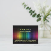 Abstracte achtergrond visitekaartje (Staand voorkant)