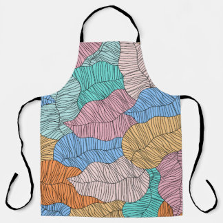 Abstracte achtergrond voor kleurenschildervormig b schort