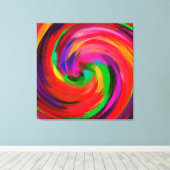 Abstracte achtergrond voor kleurrijke kunstdraden canvas afdruk (Insitu (Houten vloer))