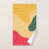 Abstracte achtergrond voor kleurrijke organische v bad handdoek (Handdoek)