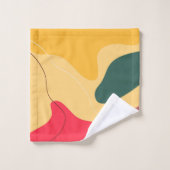 Abstracte achtergrond voor kleurrijke organische v bad handdoek (Wasdoekje)