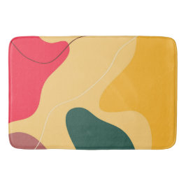 Abstracte achtergrond voor kleurrijke organische v badmat
