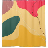 Abstracte achtergrond voor kleurrijke organische v douchegordijn (Voorkant)