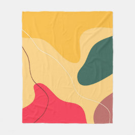 Abstracte achtergrond voor kleurrijke organische v fleece deken