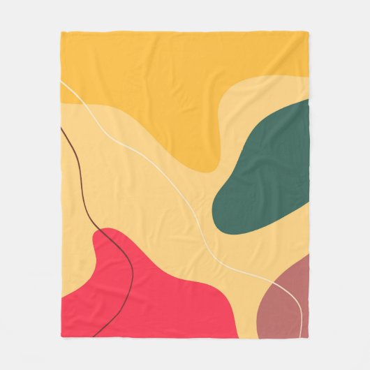 Abstracte achtergrond voor kleurrijke organische v fleece deken (Voorkant)