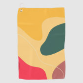 Abstracte achtergrond voor kleurrijke organische v golfhanddoek (Voorkant)