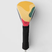 Abstracte achtergrond voor kleurrijke organische v golfheadcover (Voorkant)