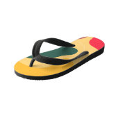 Abstracte achtergrond voor kleurrijke organische v kinder teenslippers (Schuin)