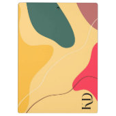 Abstracte achtergrond voor kleurrijke organische v klembord (Achterkant)