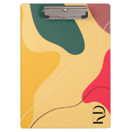 Abstracte achtergrond voor kleurrijke organische v klembord