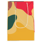 Abstracte achtergrond voor kleurrijke organische v medium cadeauzakje (Achterkant)