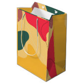 Abstracte achtergrond voor kleurrijke organische v medium cadeauzakje (Achterkant Gekanteld)