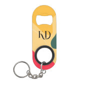 Abstracte achtergrond voor kleurrijke organische v mini flessenopener (Voorkant)