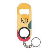 Abstracte achtergrond voor kleurrijke organische v mini flessenopener (Achterkant)