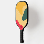 Abstracte achtergrond voor kleurrijke organische v pickleball paddle (Links)
