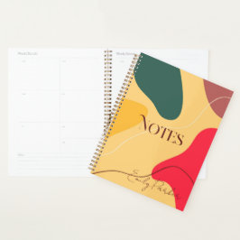 Abstracte achtergrond voor kleurrijke organische v planner