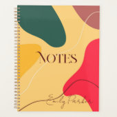 Abstracte achtergrond voor kleurrijke organische v planner