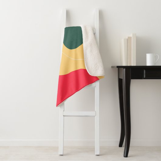 Abstracte achtergrond voor kleurrijke organische v sherpa deken (In situ)