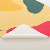 Abstracte achtergrond voor kleurrijke organische v sherpa deken (3/4)