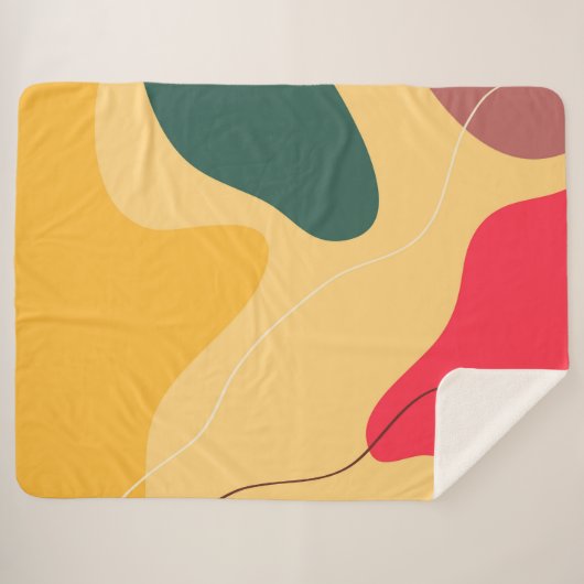 Abstracte achtergrond voor kleurrijke organische v sherpa deken (Voorkant (horizontaal))