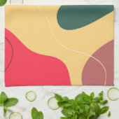 Abstracte achtergrond voor kleurrijke organische v theedoek (Gevouwen)