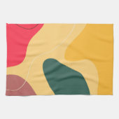 Abstracte achtergrond voor kleurrijke organische v theedoek (Horizontaal)