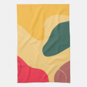 Abstracte achtergrond voor kleurrijke organische v theedoek (Verticaal)