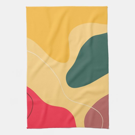 Abstracte achtergrond voor kleurrijke organische v theedoek (Verticaal)