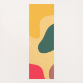 Abstracte achtergrond voor kleurrijke organische v yogamat (Achterkant)