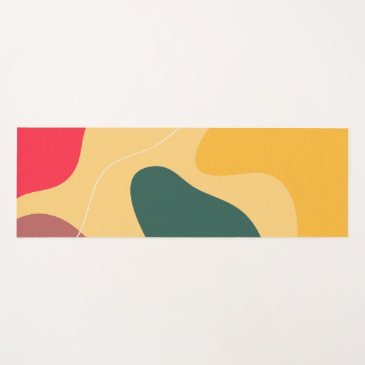 Abstracte achtergrond voor kleurrijke organische v yogamat (Voorkant (horizontaal))