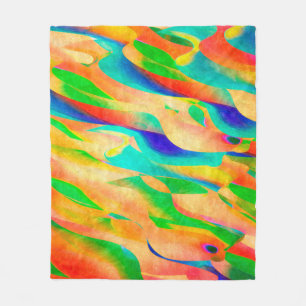abstracte achtergrond voor multikleurenverf fleece deken
