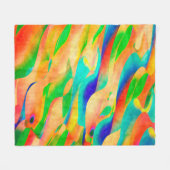 abstracte achtergrond voor multikleurenverf fleece deken (Voorkant (Horizontaal))
