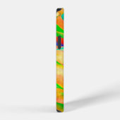 abstracte achtergrond voor multikleurenverf iPhone hoesje (Rechterkant)