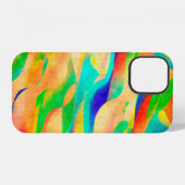 abstracte achtergrond voor multikleurenverf iPhone hoesje (Achterkant horizontaal)