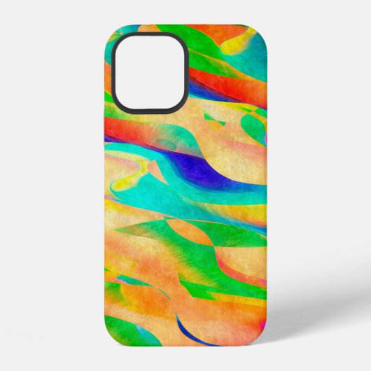 abstracte achtergrond voor multikleurenverf iPhone hoesje (Achterkant)