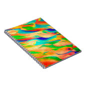 abstracte achtergrond voor multikleurenverf notitieboek (Rechterzijde)