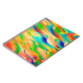 abstracte achtergrond voor multikleurenverf notitieboek (Linkerzijde)