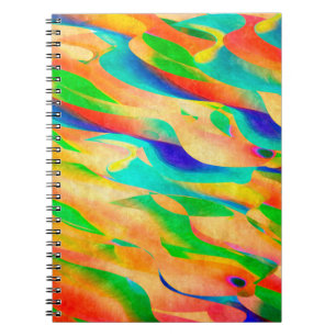 abstracte achtergrond voor multikleurenverf notitieboek