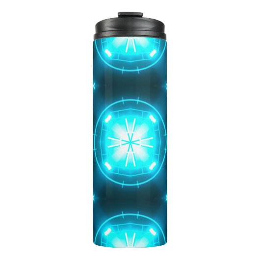 Abstracte achtergrond voor ontwerper met het glanz thermosbeker (Voorkant)