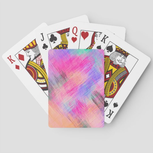 Abstracte achtergrond voor pastel pokerkaarten (Achterkant)