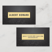 Abstracte achtergrond voor zwart metaal visitekaartje (Voorkant / Achterkant)