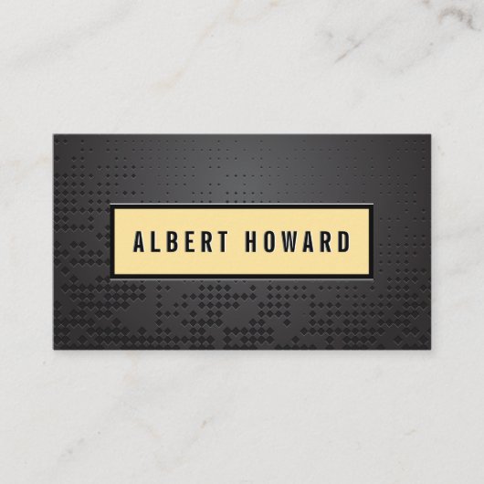 Abstracte achtergrond voor zwart metaal visitekaartje (Voorkant)