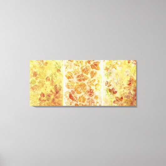 Abstracte achtergrond, waterverf, bladeren canvas afdruk (Voorkant)