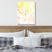 abstracte achtergrond waterverf canvas afdruk (Insitu (Slaapkamer))