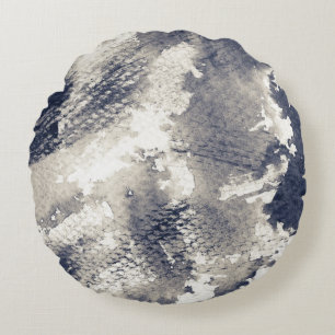 Abstracte achtergrond. Waterverf, inkt Rond Kussen